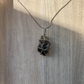 Raw Smokey Quartz Necklace – Handmade Wire Wrapped Crystal Pendant