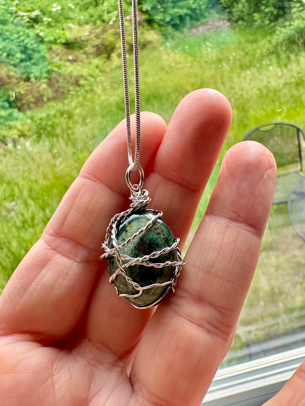 Moss Agate Necklace