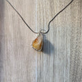 Citrine Crystal Necklace – Handmade Wire Wrapped