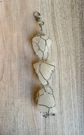Milky Quartz Triple Pendant – Handmade Wire Wrapped Crystal Decor