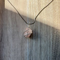 Rose Quartz Crystal Necklace – Handmade Wire Wrapped Raw Stone