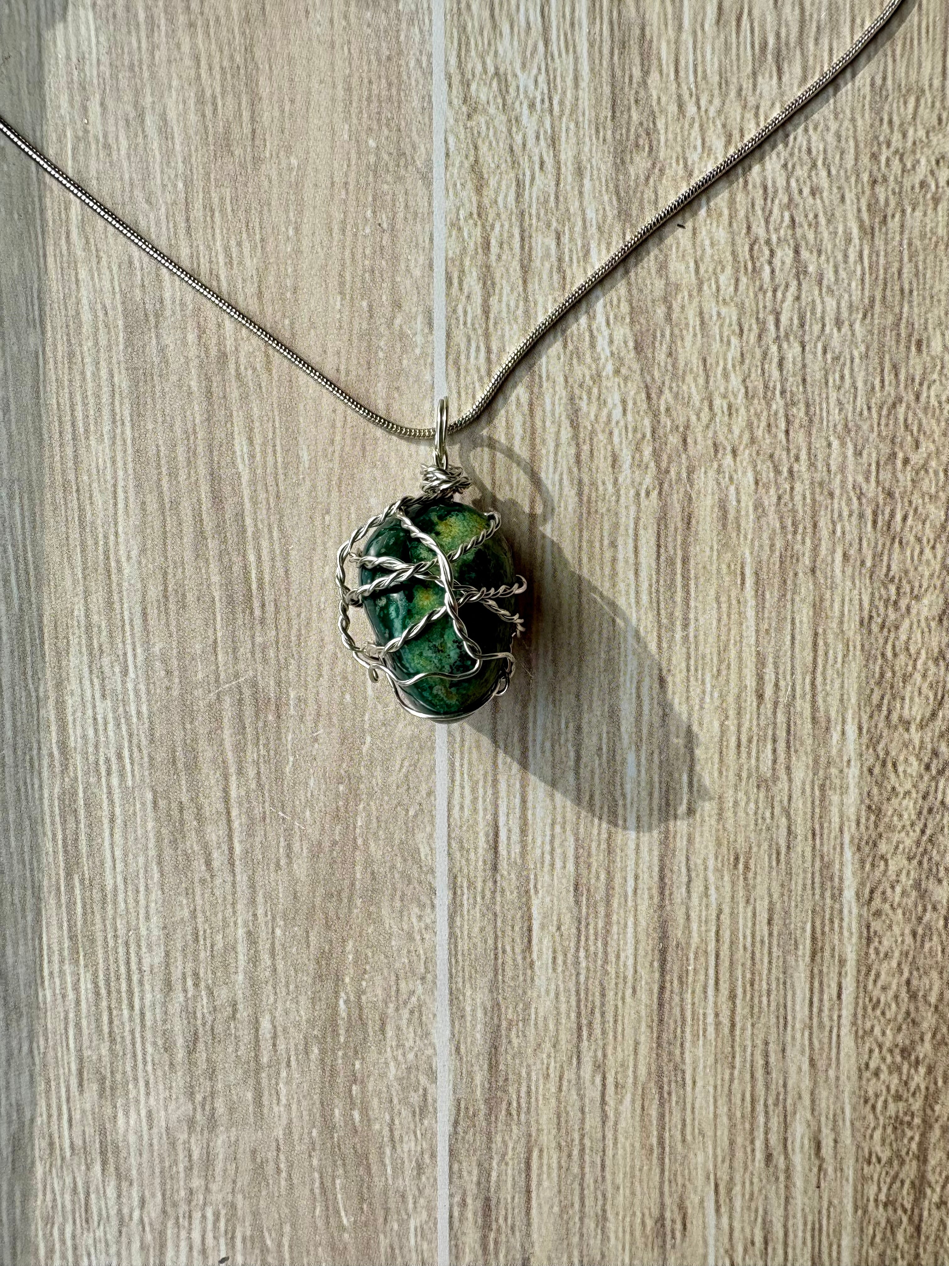 Moss Agate Necklace